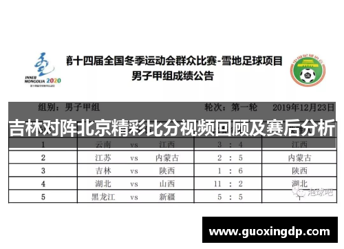 吉林对阵北京精彩比分视频回顾及赛后分析